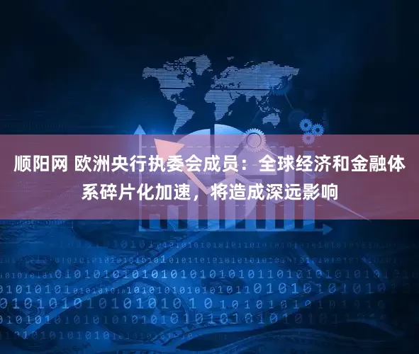顺阳网 欧洲央行执委会成员：全球经济和金融体系碎片化加速，将造成深远影响